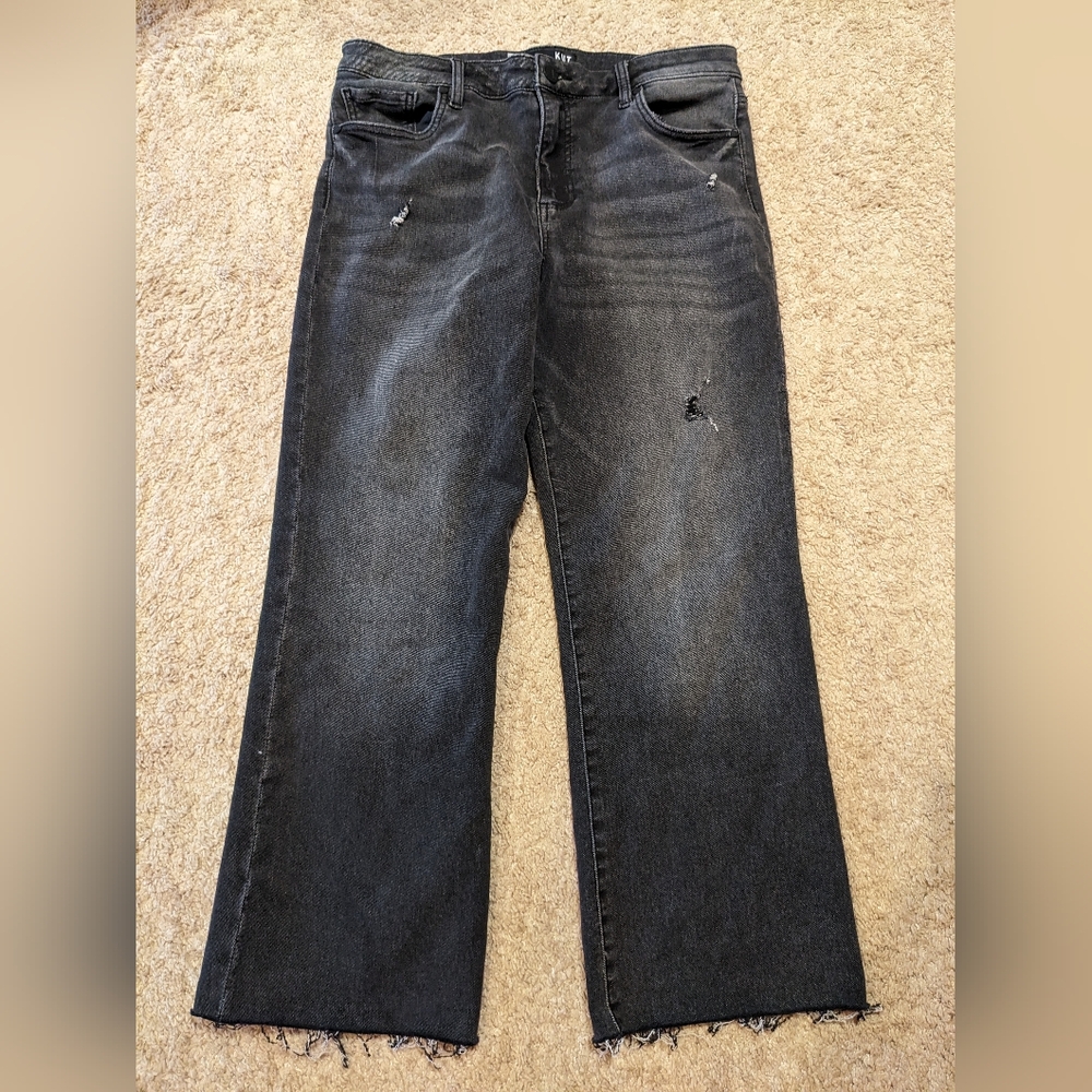 Kut Kelsey High Rise Ankle Flare size 12
